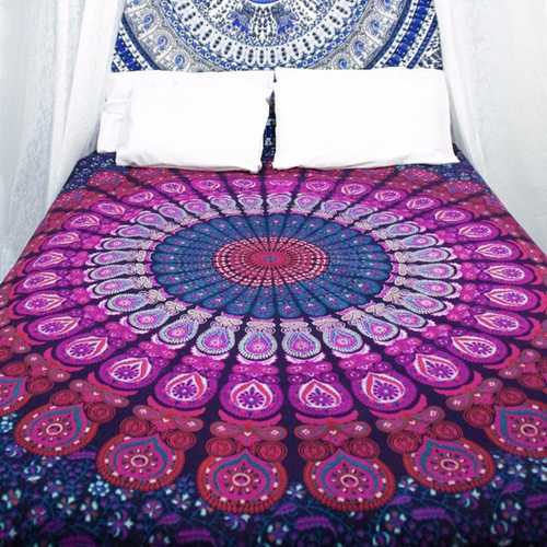 Honana WX-17 150x210cm Bohemian Style Polyester fiber Beach Shawl Mandala Rectangle Bed Sheet Tapestry