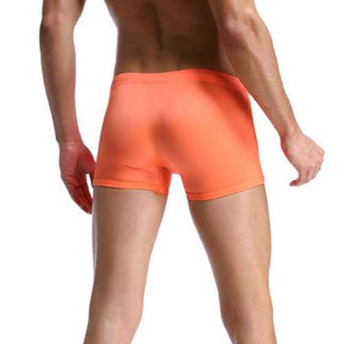 Sexy Beach Swimsuits Number Printing Hot Springs Low Waist Boxers Trunks for Men
