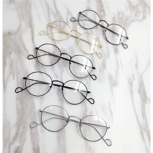 Men Women Vintage Round Circle Eyeglasses Clear Lens Casual Optical Glasses