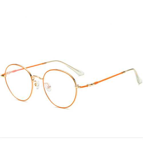 Unisex Ultralight Radiation Protection Eyeglasseess Round Oval Metal Rim Vintage Lens Glasses
