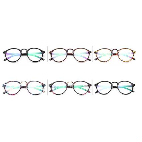 Women Mens Clear Lens Glasses Vintage Frame Matal Glasses