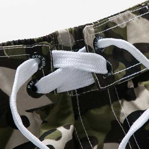 Camo Summer Swim Surf Drifting Casual Holiday Quick Drying Loose Beach Shorts for Men