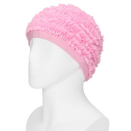 Protection Ears Long Hairs Lady Swimming Hat