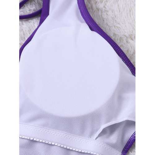 Backless Chest Hollow Wireless Padding One Pieces