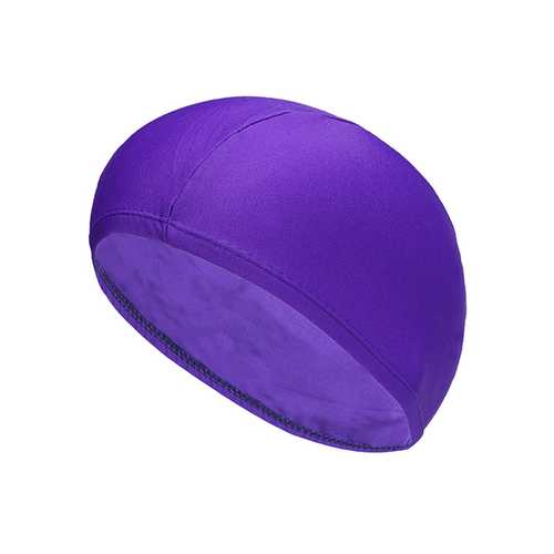 Solid Color Stripe Stretch Waterproof Unisex Swimming Hat