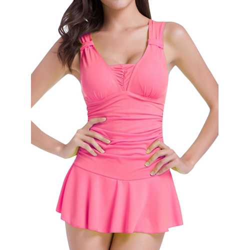 Conservative Push Up Wireless One Piece Bathing Suits