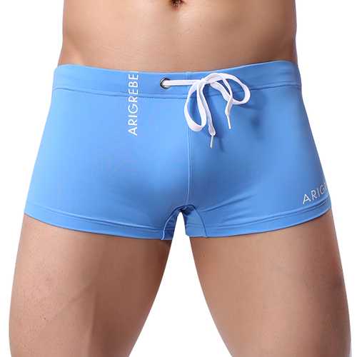 Mens Beach Sexy Quickly Dry Boxers Trunks Summer Swimming Surf Shorts
