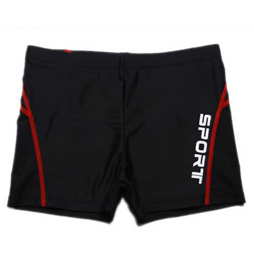 Mens Fashion Beach Summer Surf Letter Printing Quick Drying Swimming Trunks