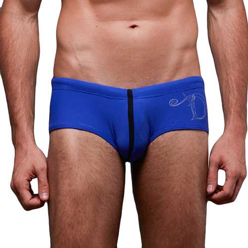 Mens Fashion Casual Low Rise Surf Spa Boxer Swmming Trunks