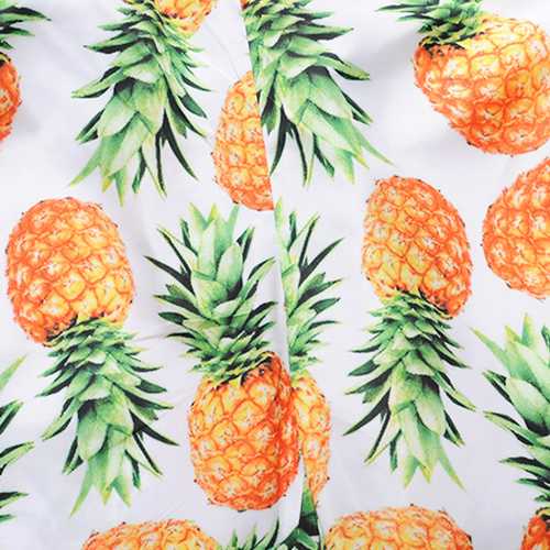 Mens Summer Quick Drying 3D Pineapple Printing Drawstring Be