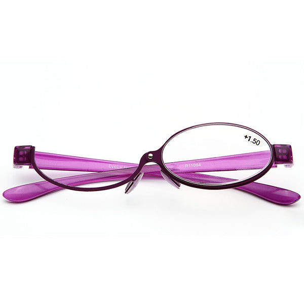 Womens 180 Rotatable Makeup Adjustable Reading Eyeglasses
