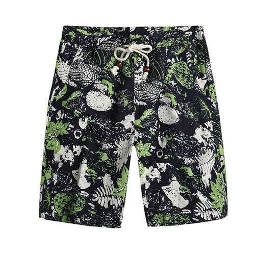 Floral Printing Ethnic Pattern Leisure Beach Board Shorts