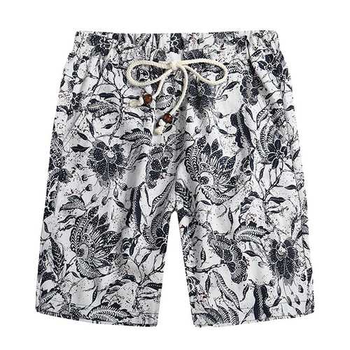 Floral Printing Ethnic Pattern Leisure Beach Board Shorts