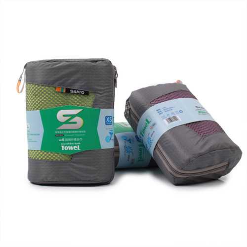Quick Dry Sports Microfiber Towel With Bag For Travel Yoga Hiking Compact Carry Pouch and Antimicrobial 5 Colors