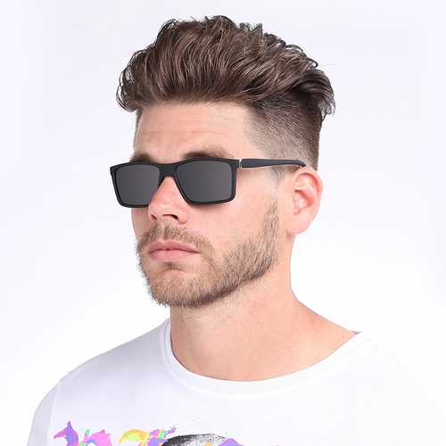 Men Women Summer Square Retro UV400 Polarized Sunglasses