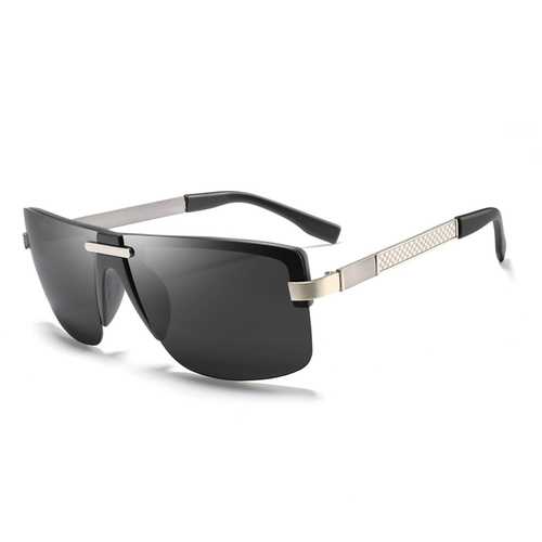 Outdoor Square Rimless Luxury UV400 Polarized Sunglasses