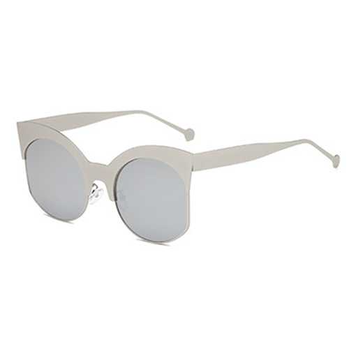 Women Men Outdoor Metal Half Frame Sunglasses