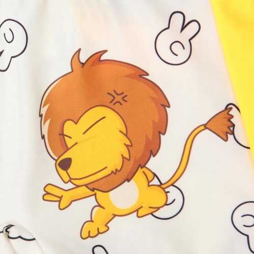 Child Swimming Trunks Lion Cartoon Trunks With Hat Swimwear Set