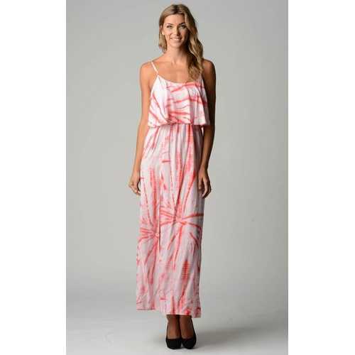 Women's Printed Tie Dye Maxi Dress