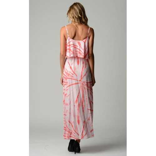 Women's Printed Tie Dye Maxi Dress