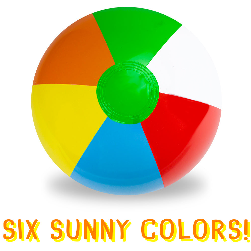 24" Six-Color Beach Ball