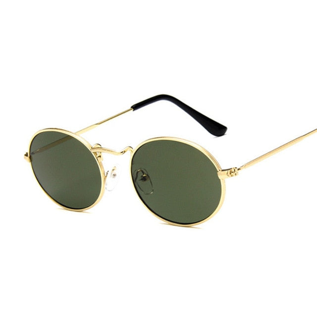 2019 Retro Round Yellow Sunglasses Women Brand Designer Sun Glasses For Women Alloy Mirror Sunglasses Female Oculos De Sol