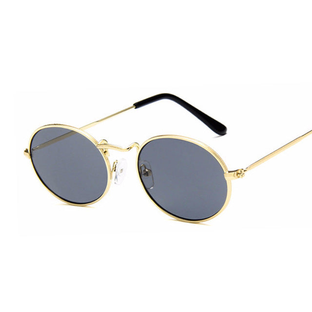 2019 Retro Round Yellow Sunglasses Women Brand Designer Sun Glasses For Women Alloy Mirror Sunglasses Female Oculos De Sol