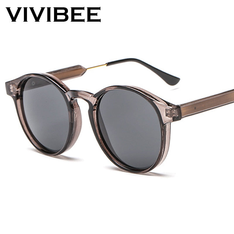 VIVIBEE Gothic Transparent Women Vintage Square Sunglasses 90s Round Sun Glasses 2019 Trending Products uv 400 Woman Sunglases