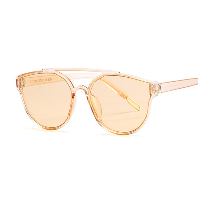Summer Cat Eye Sunglasses Women Brand Designer Transparent Shades Sun Glasses Cool Color UV400 Oculos De Sol Gafas