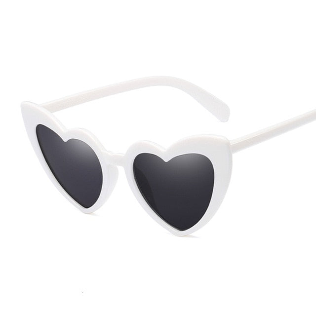 Heart Sunglasses Women Brand Designer Cat Eye Sun Glasses Female Retro Love Heart Shaped Glasses Ladies Shopping UV400