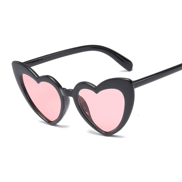 Heart Sunglasses Women Brand Designer Cat Eye Sun Glasses Female Retro Love Heart Shaped Glasses Ladies Shopping UV400