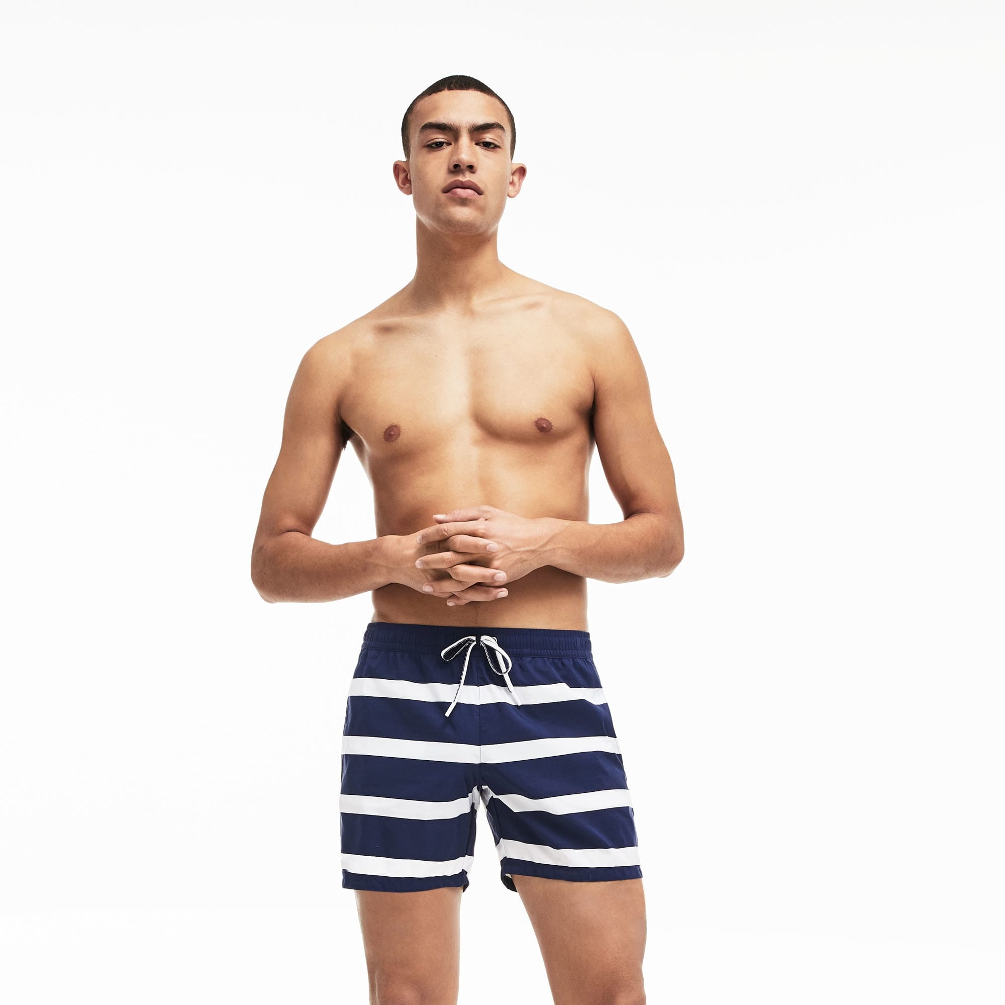 Men's Fashion Striped Board Shorts Summer Style Swimwear Hot Surf Shorts For Men Swimsuit Quick Dry Shorts Men