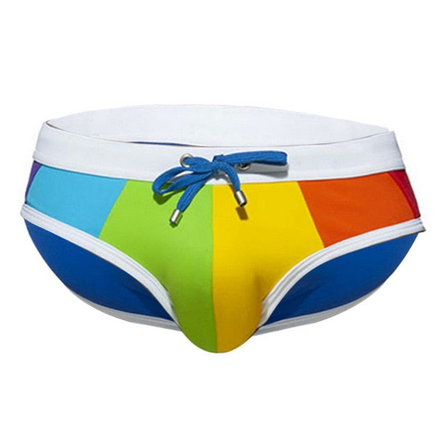 Men Swim Briefs Trunks New Men Sexy Push Up Underwear Swimwear Men Colorful Suring Swimming Trunks Bathing Beach Shorts Swimsuit