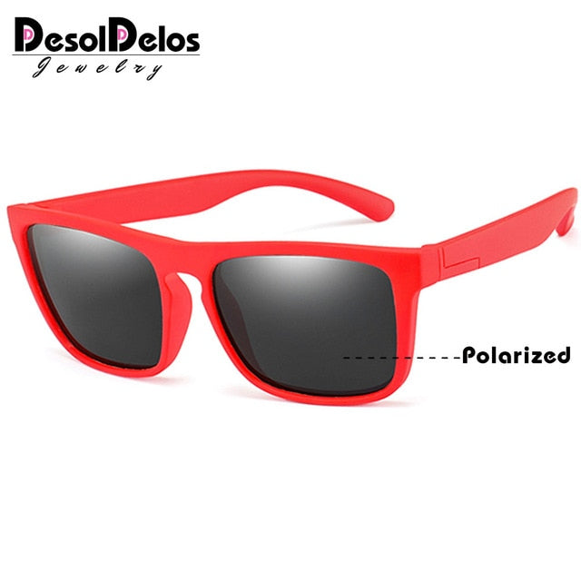 New Fashion Kids Polarized Sunglasses Brand Design Boys Girls Square Sun Glasses UV400 Child Shades Eyewear Oculos de sol Gafas