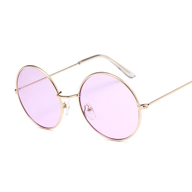 2020 Retro Round Black Sunglasses Men Brand Designer Sun Glasses For Women Alloy Mirror Sunglasses Male Oculos De Sol