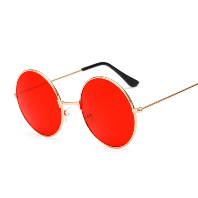 Retro Round Sunglasses Men Women Brand Designer UV400 Vintage Metal Frame Sun Glasses Male Female Fashion Lunette De Soleil
