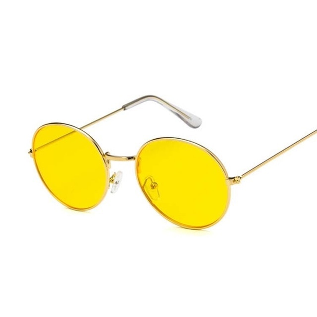 Retro Oval Sunglasses Men Women Brand Designer UV400 Vintage Metal Frame Sun Glasses Male Female Fashion Lunette De Soleil Femme