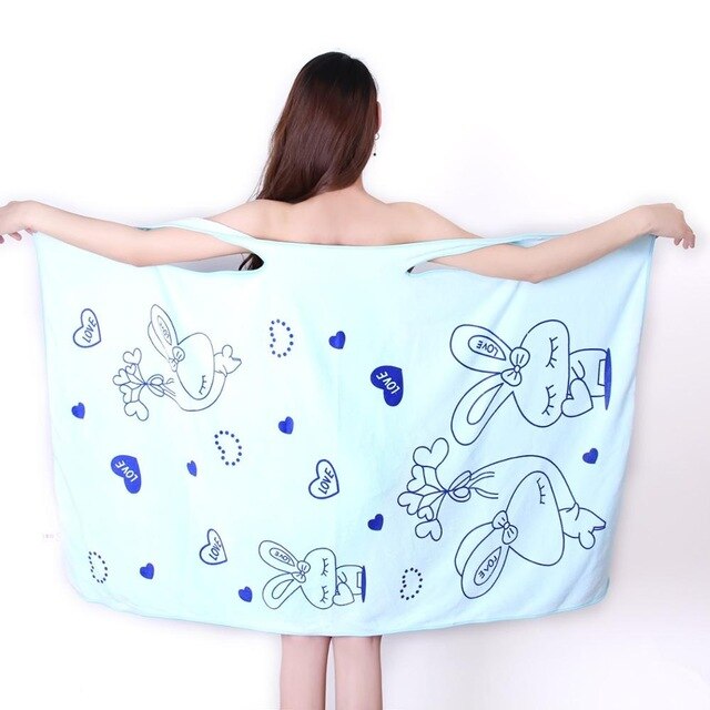 Women Quick Dry Magic Bathing Towel Spa Bathrobes Wash Clothing Sexy Wearable Microfiber Beach Towels Cotton Map Kitchen Towel 8