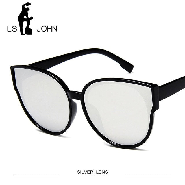 LS JOHN Vintage Sunglasses Women Cat Eye Sunglasses 2019 Sexy Summer Red Sun Glasses for Female Brand Designer Eyewear UV400