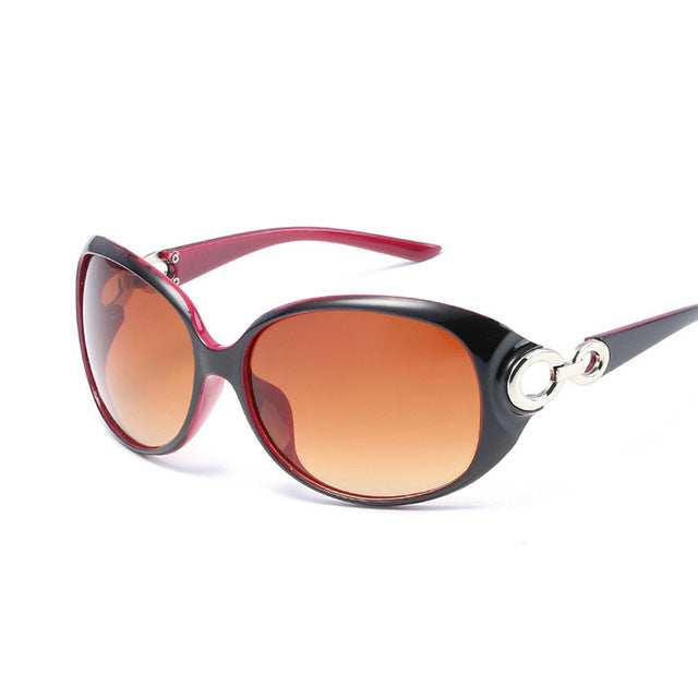 HAPTRON Luxury Round Sunglasses Women Fashion Brand Vintage shades oversized Oval Sun glasses UV400 oculos de sol feminino