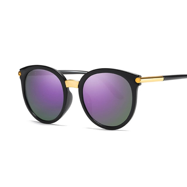 Sexy Round Sunglasses Women Brand Designer Mirror Vintage Sun Glasses Female Cateye Lens Shades For Ladies Eyewear UV400