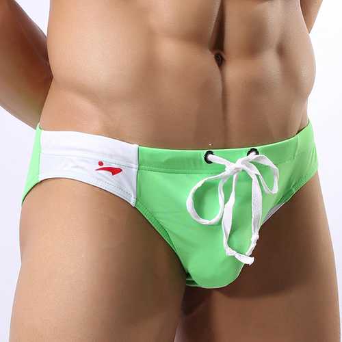 Mens Sexy Triangle Bikini Swimming Trunks Briefs 5 Colors