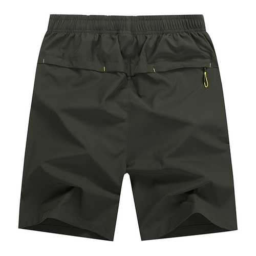 Big Size S-6XL Mens Quick Drying Knee Length Elasticity Thin Light Sports Casual Beach Shorts