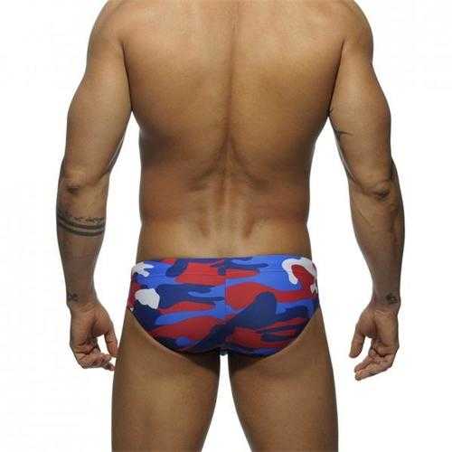 New Men's Sexy Low Waist Swimming Camouflage Trunks Briefs Hot Sell Summer Swimwear Boxers