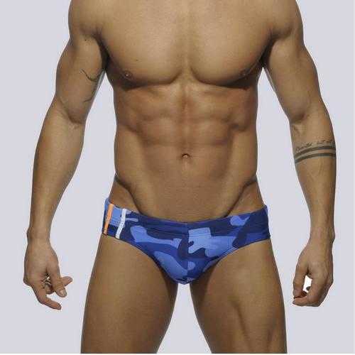 Addicted 9 Colors Sex Gay Mens Swimwear Men Elastic Swimsuit Man Quick Dry Swimming Trunks