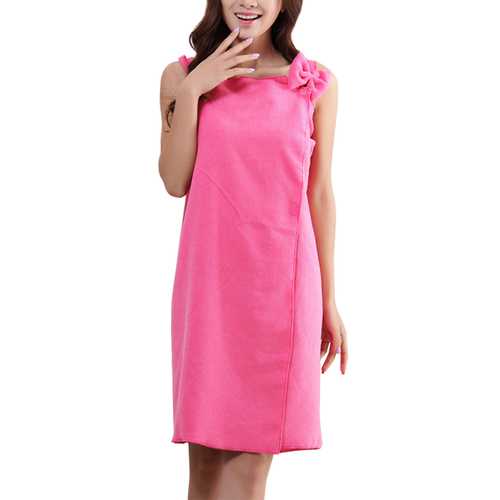 Honana BX-959 Women Sling Soft Absorbs Bath Cozy Lovely Spas Wearable Bathrobe Beach Towel Skirt