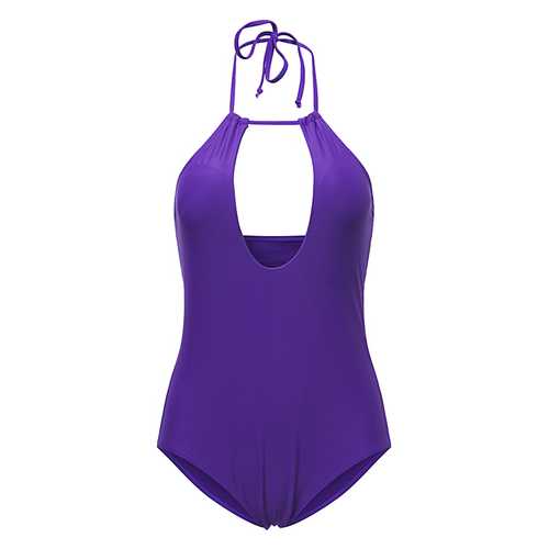 Backless Chest Hollow Wireless Padding One Pieces