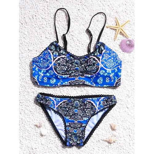 2pcs Comfort Overhead Low Rise Women Beachwear