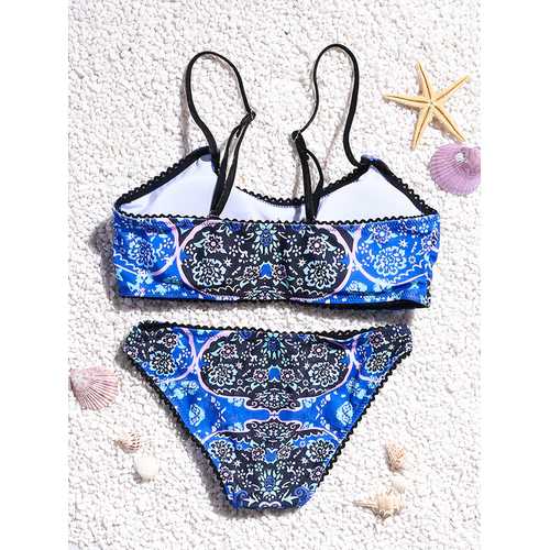 2pcs Comfort Overhead Low Rise Women Beachwear