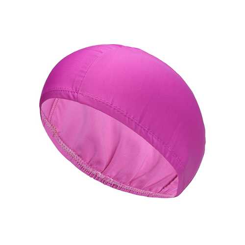 Solid Color Stripe Stretch Waterproof Unisex Swimming Hat